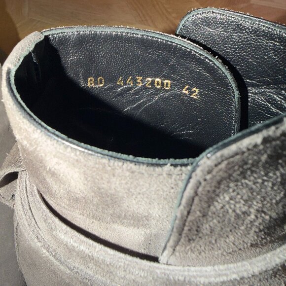 Saint Laurent Gray Suede Wyatt Jodhpur Boots SZ 42/US 9 main image 6